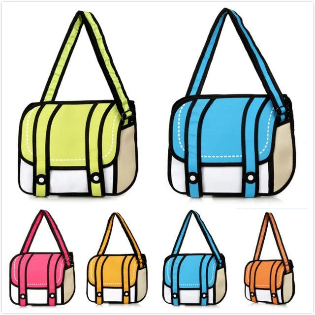 2D Cartoon Messenger Bag - Image 13