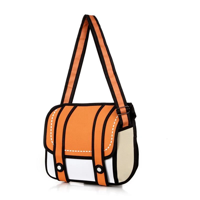 2D Cartoon Messenger Bag - Image 9