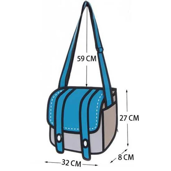 2D Cartoon Messenger Bag - Image 14