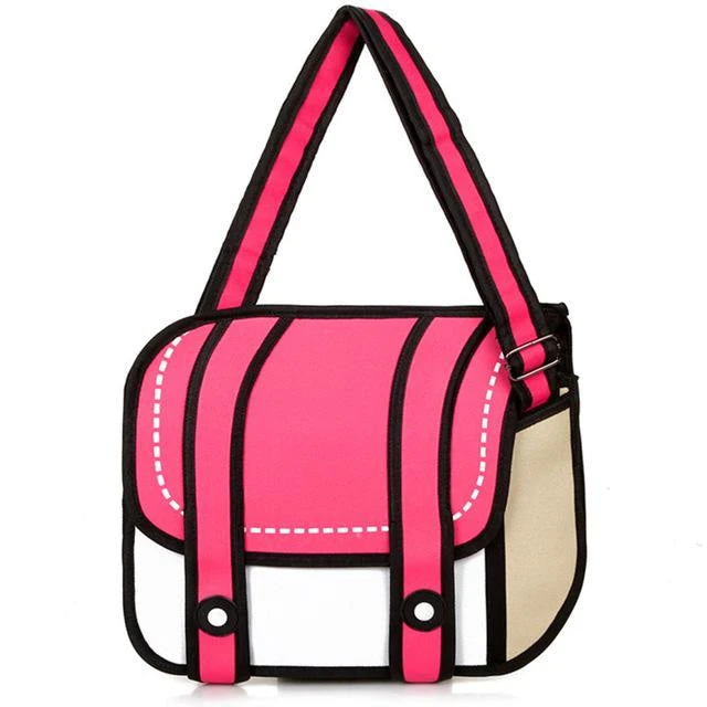 2D Cartoon Messenger Bag - Image 3