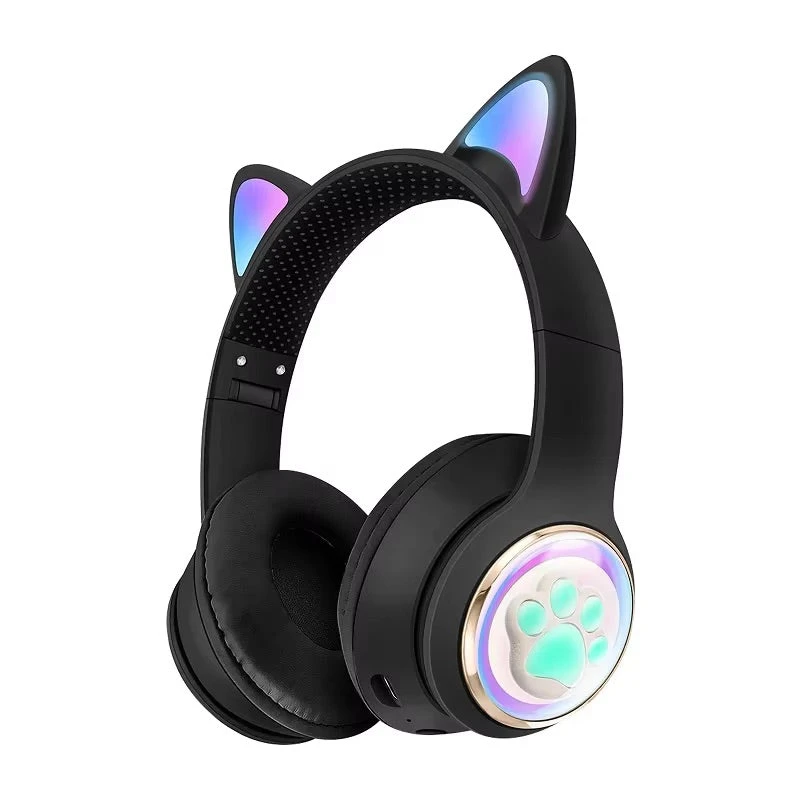 Paw Print Cat Ear Gaming Headphones - Image 5