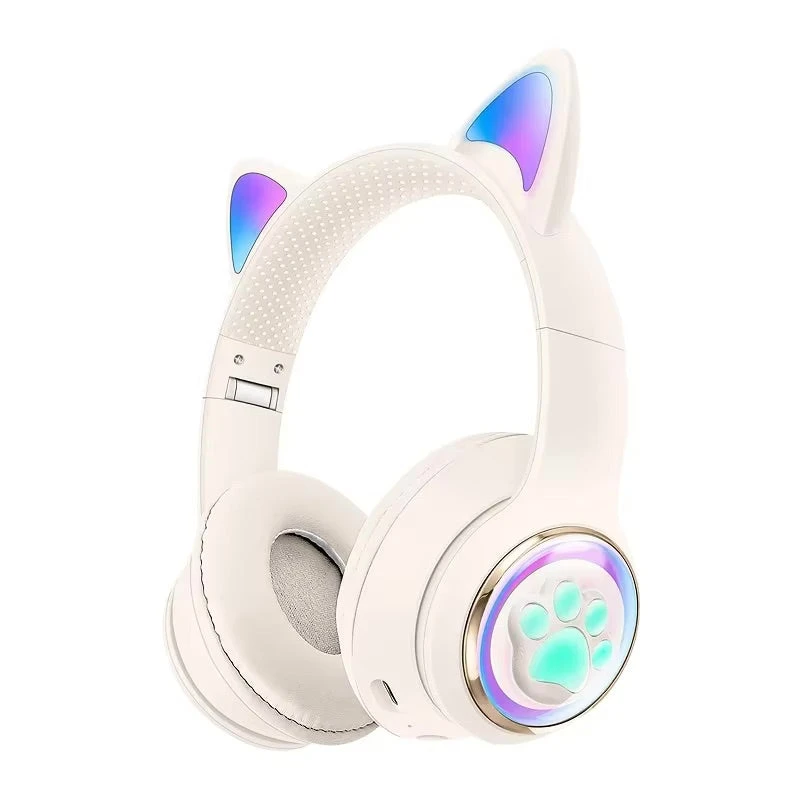 Paw Print Cat Ear Gaming Headphones - Image 4