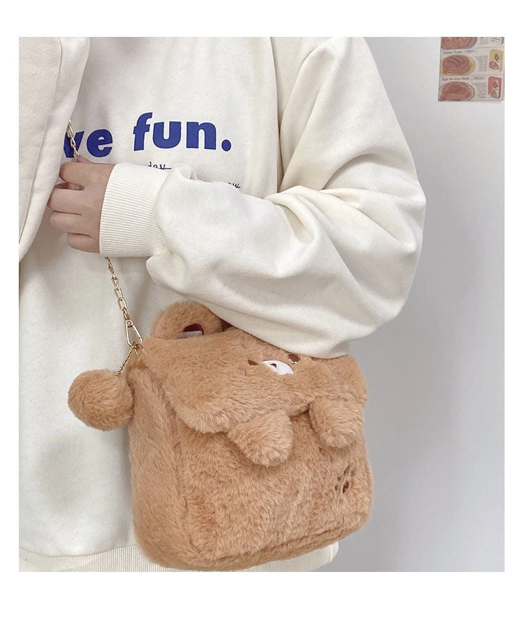 Baby Bear Fur Handbag - Image 12
