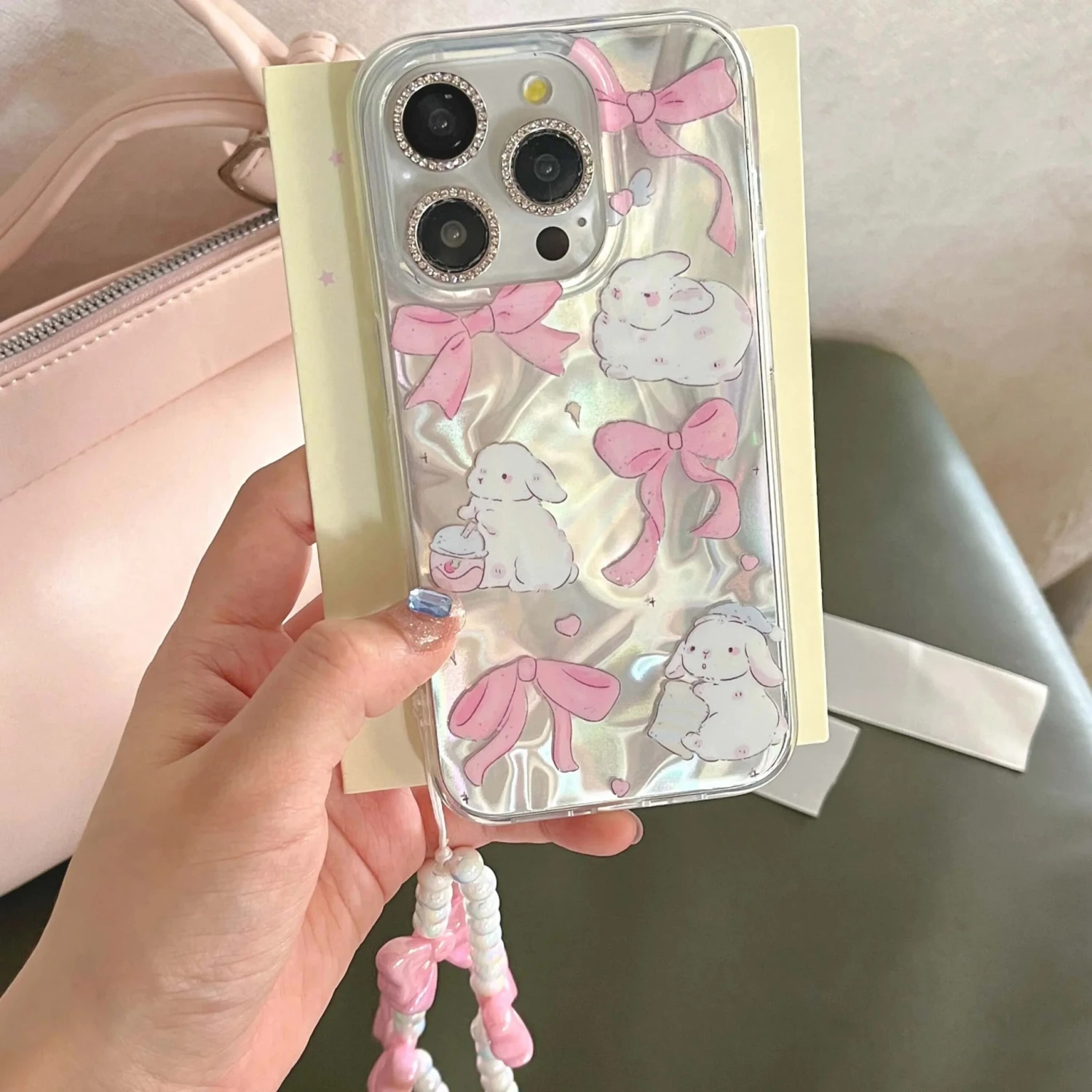 Bunnies And Bows IPhone Case - Image 3