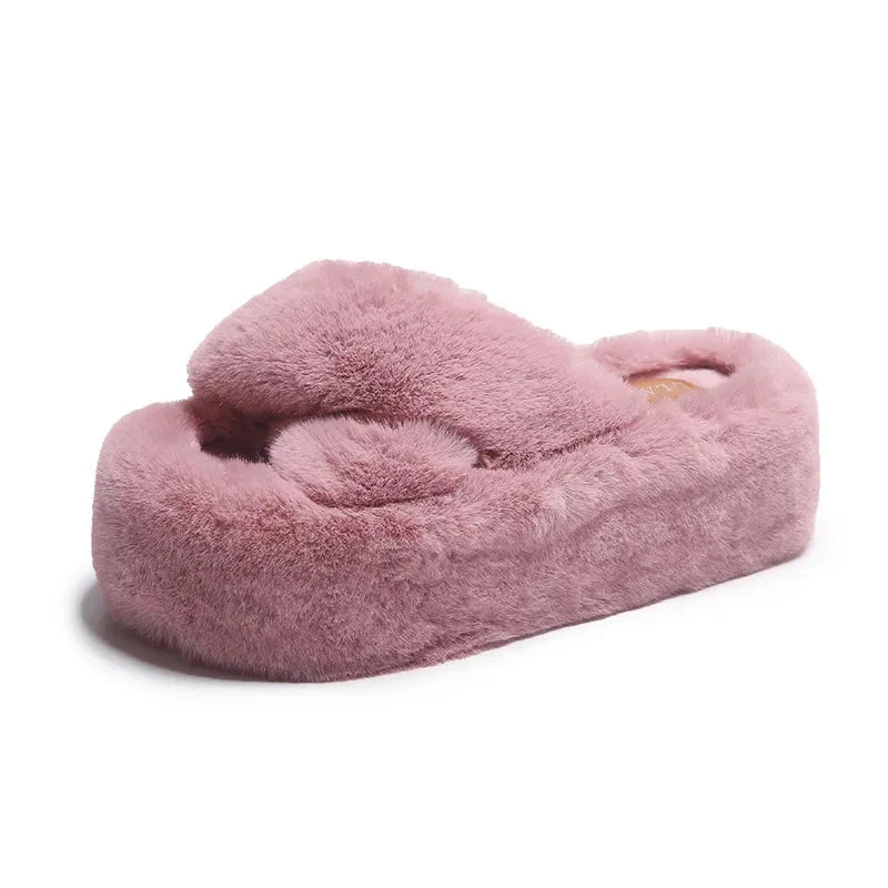 Chunky Fuzzy Sandal Slippers - Image 10