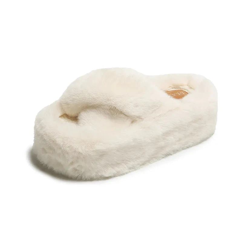 Chunky Fuzzy Sandal Slippers - Image 11