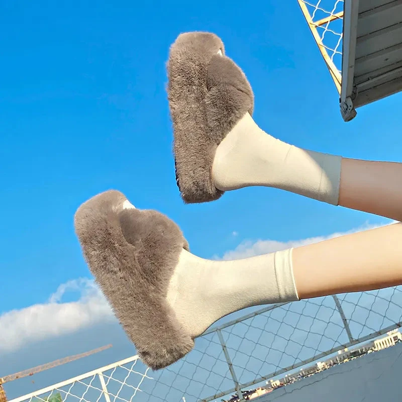 Chunky Fuzzy Sandal Slippers - Image 3
