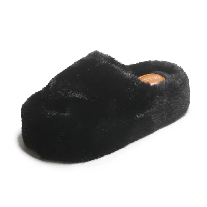 Chunky Fuzzy Sandal Slippers - Image 8
