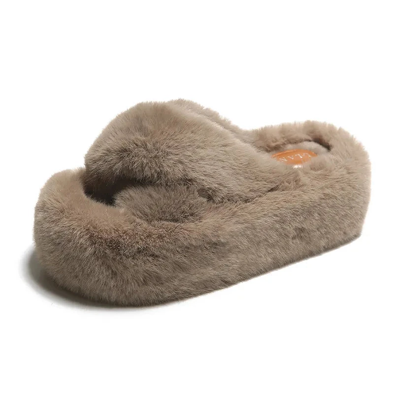 Chunky Fuzzy Sandal Slippers - Image 7