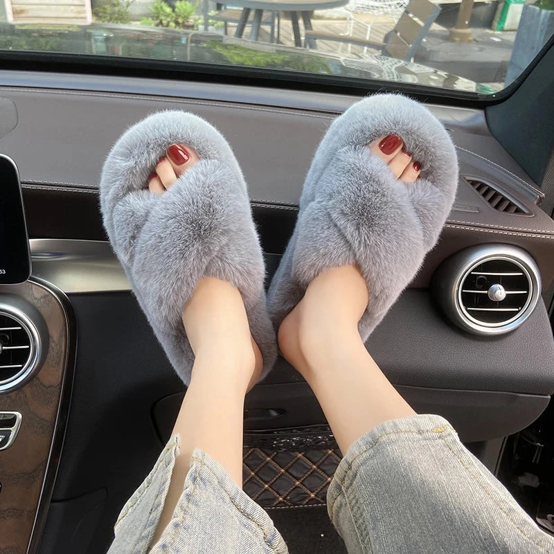 Chunky Fuzzy Sandal Slippers - Image 5