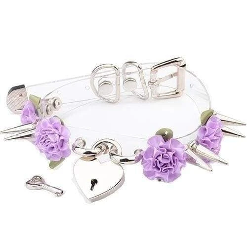 Clear Spiked Floral Choker - Image 12