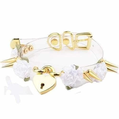 Clear Spiked Floral Choker - Image 9