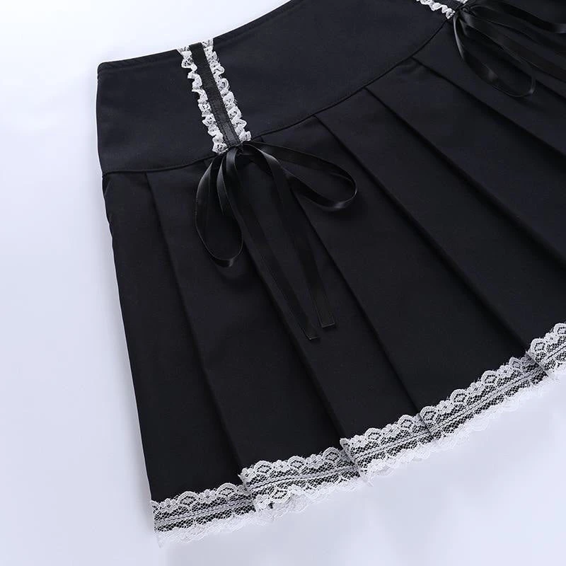 Corset Lace Mini Skirt - Image 9