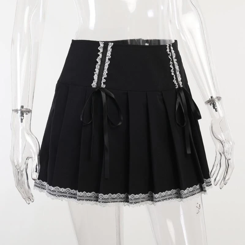 Corset Lace Mini Skirt - Image 7