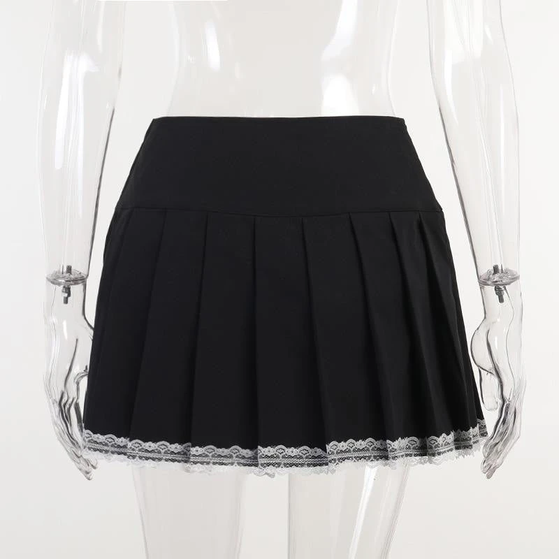 Corset Lace Mini Skirt - Image 8