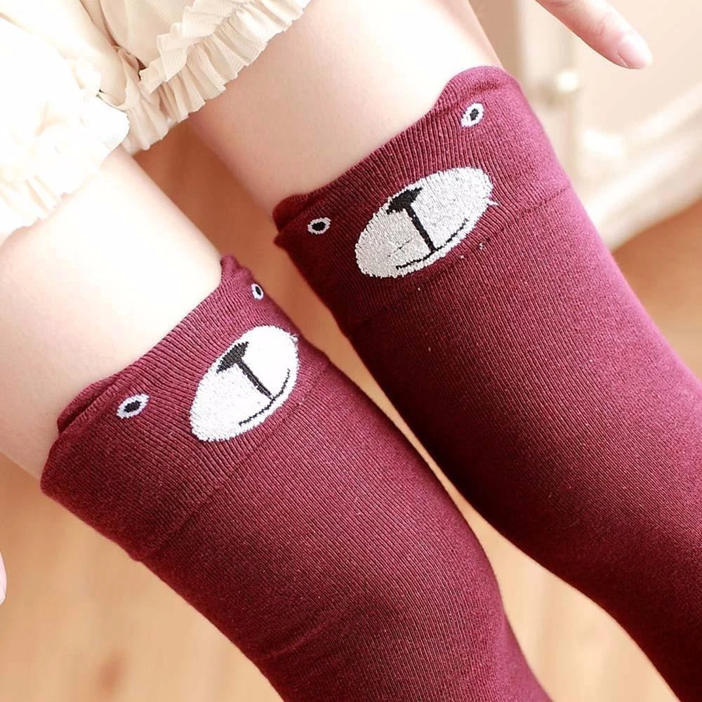 Cotton Animal Thigh Highs - Image 2