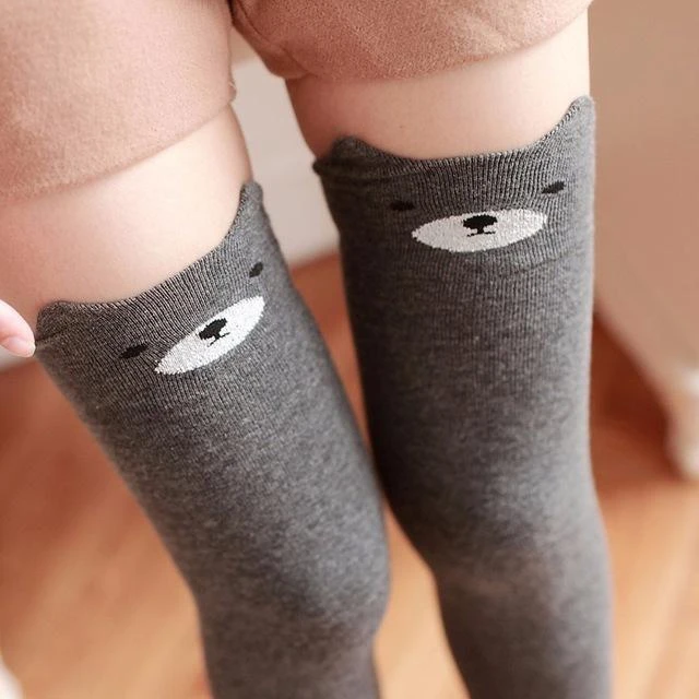 Cotton Animal Thigh Highs - Image 4