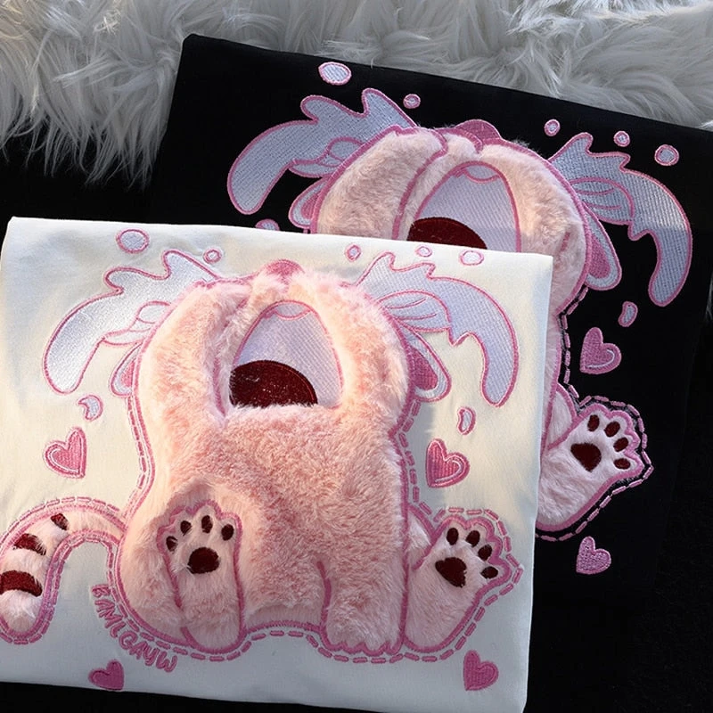 Crybaby Kitten Fluffy Tee - Image 3