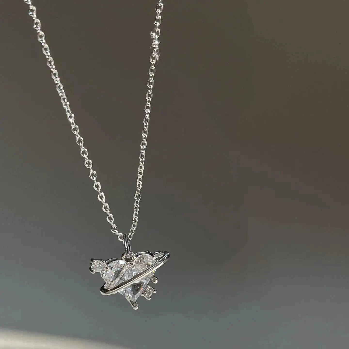 Crystal Heart Lovecore Bangle Bracelet - Image 8