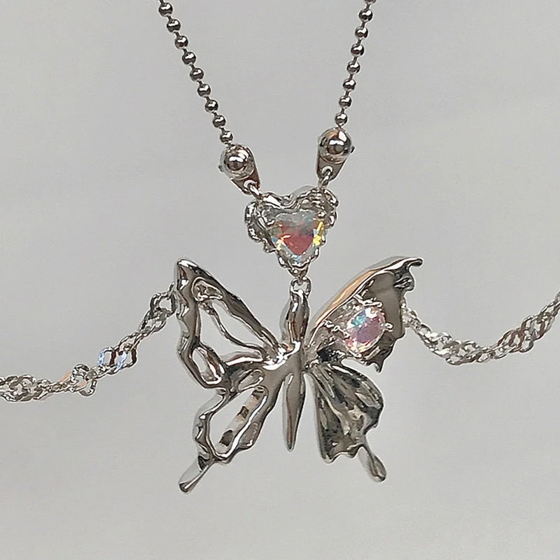 Dainty Butterfly Necklaces - Image 3
