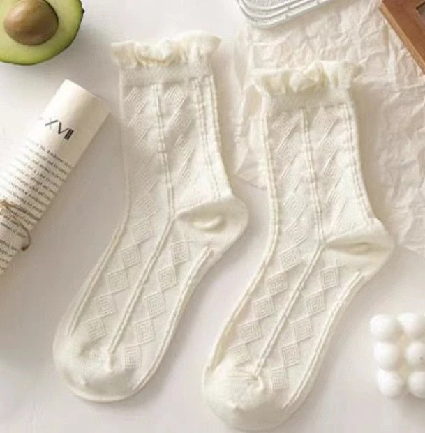 Dollette Floral Lace Socks - Image 9