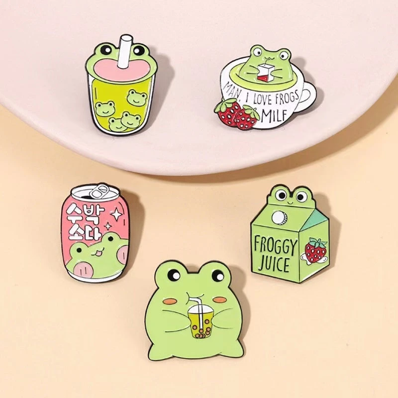 Froggy Juice Enamel Pins - Image 3