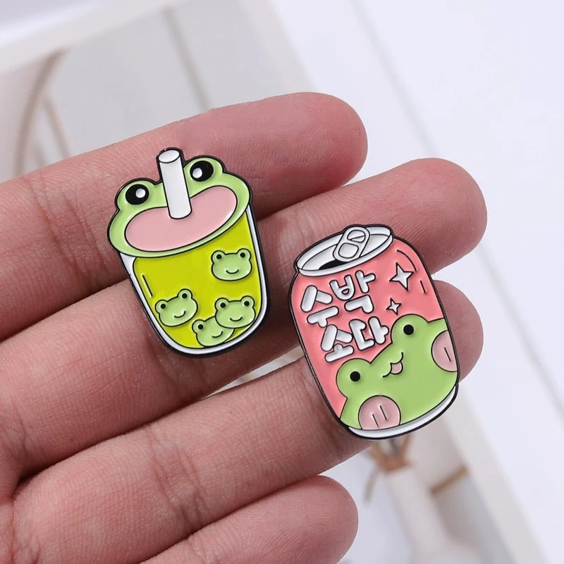 Froggy Juice Enamel Pins - Image 2