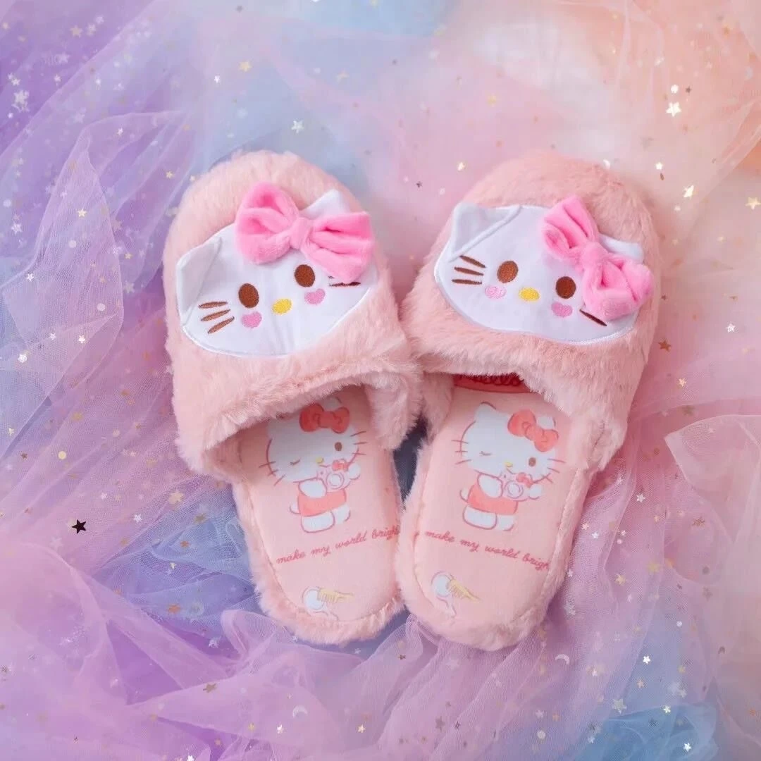 Fuzzy Bunny Embroidered Slippers - Image 8
