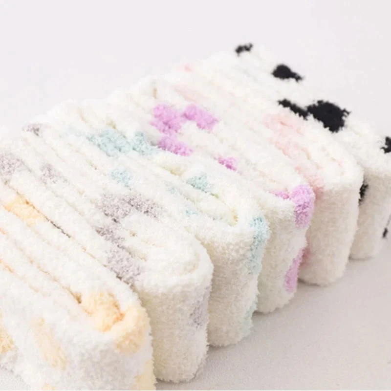 Polkadot Fuzzy Thigh Highs - Image 11