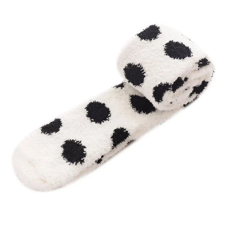 Polkadot Fuzzy Thigh Highs - Image 15