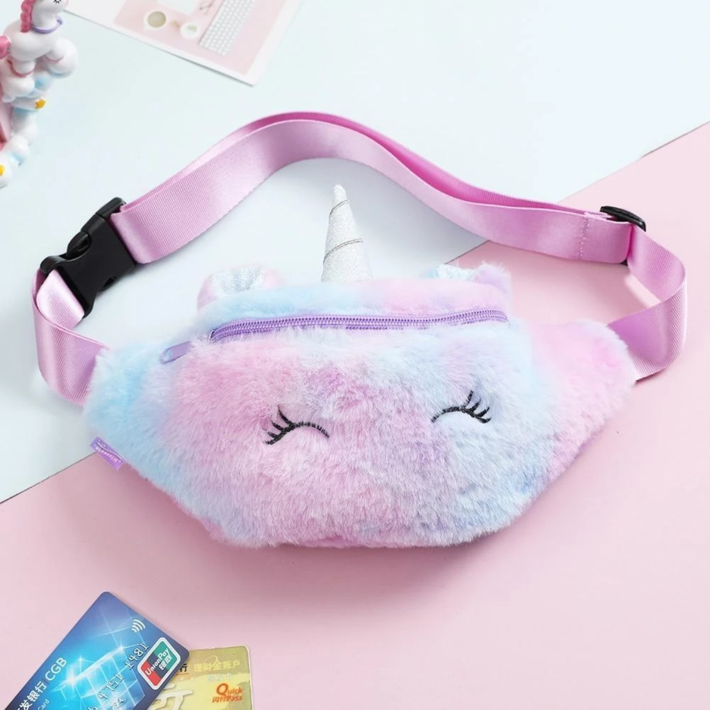Fuzzy Unicorn Fanny Packs - Image 5