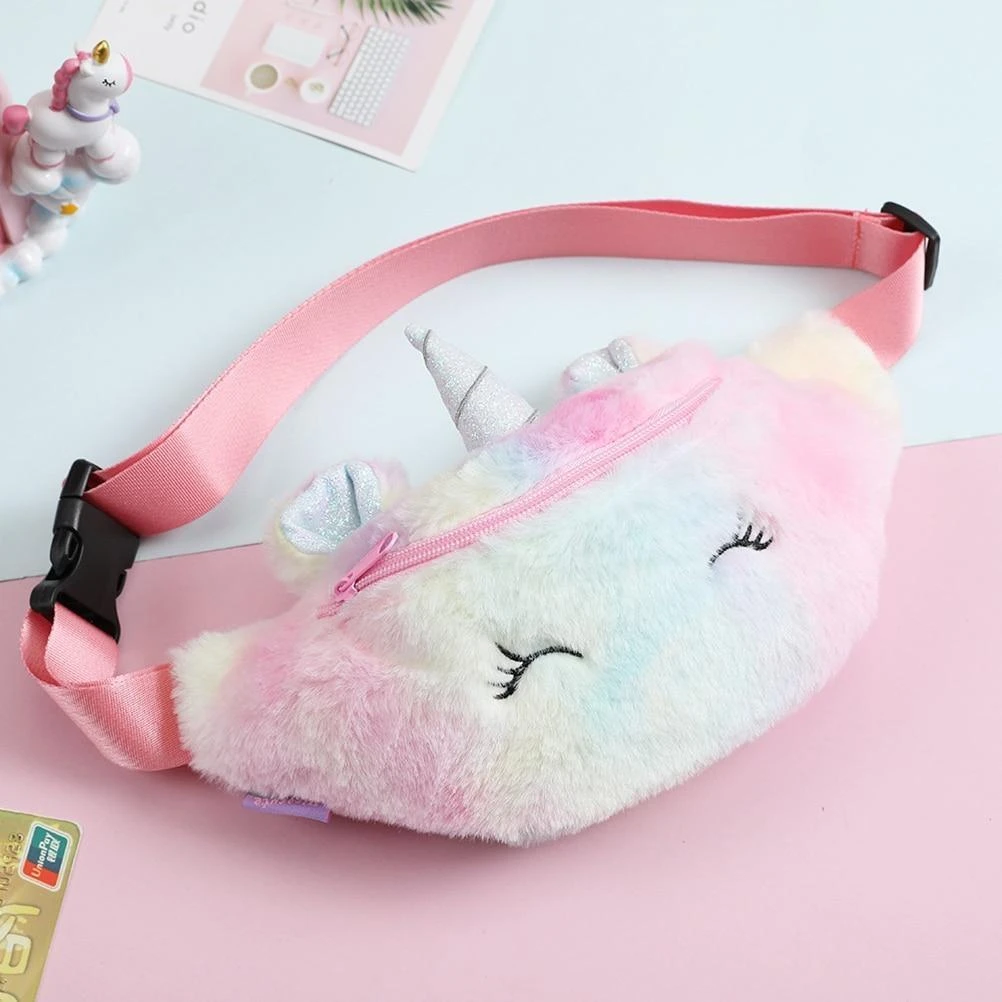 Fuzzy Unicorn Fanny Packs - Image 4