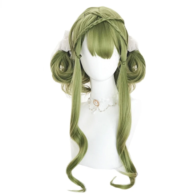 Green Long Wavy Cosplay Wig - Image 6