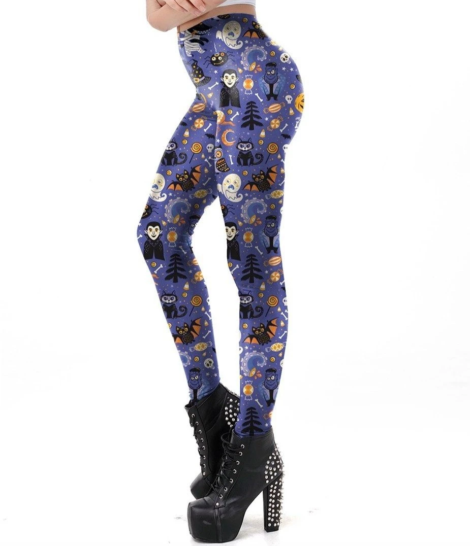 Halloween Collage Leggings - Image 2