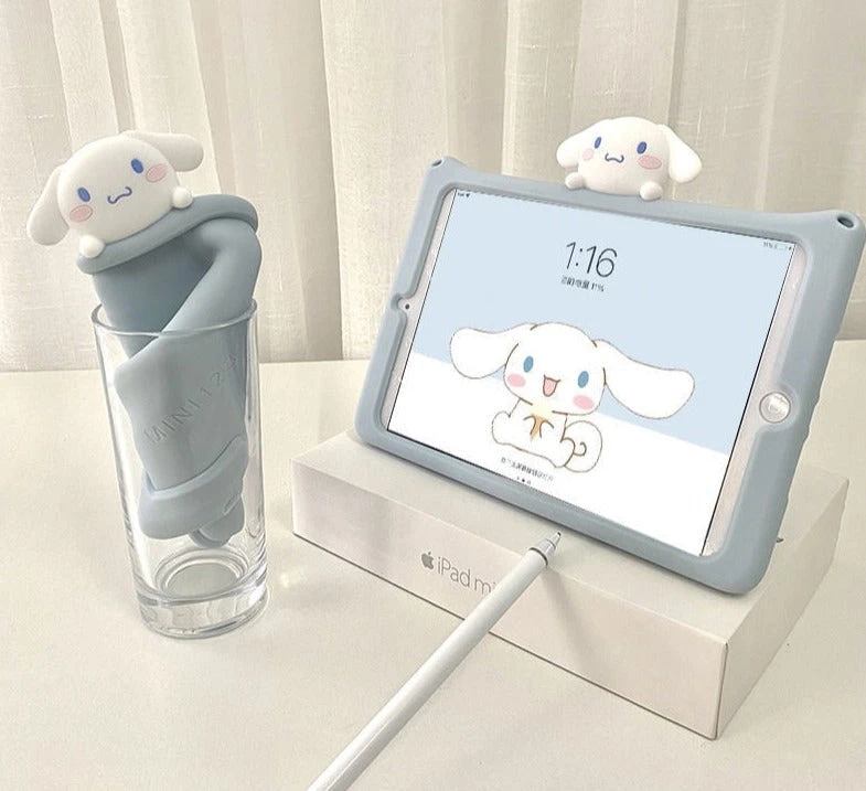 Happy Puppy IPad Case With Lanyard