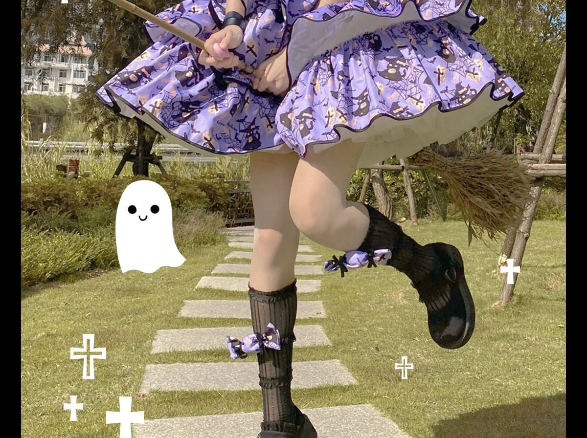 Haunted Halloween Patterned Dress - Image 6