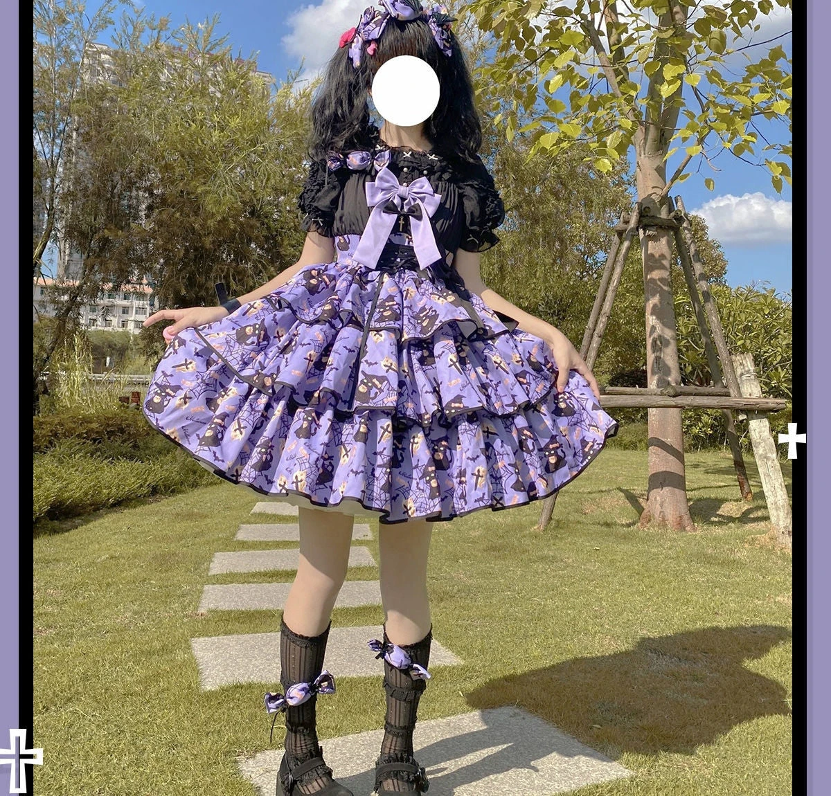Haunted Halloween Patterned Dress - Image 7