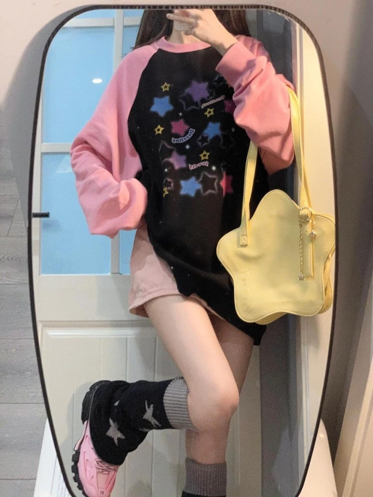Starry Pastel Goth Sweater - Image 4