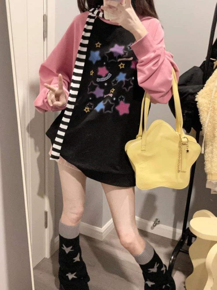 Starry Pastel Goth Sweater - Image 3