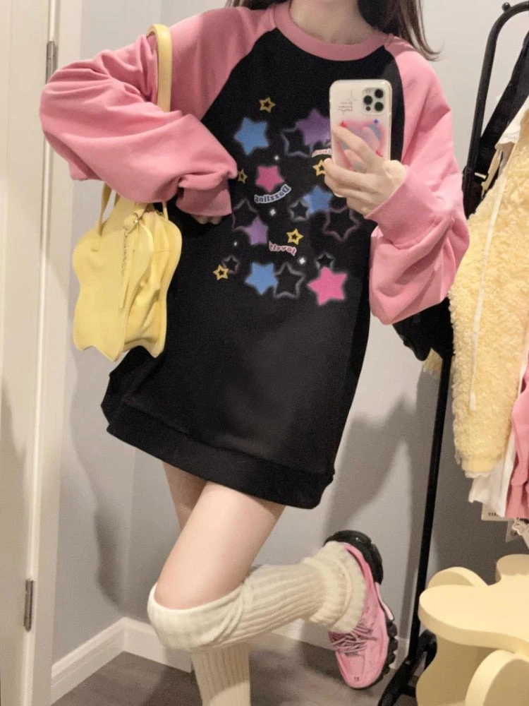 Starry Pastel Goth Sweater - Image 5