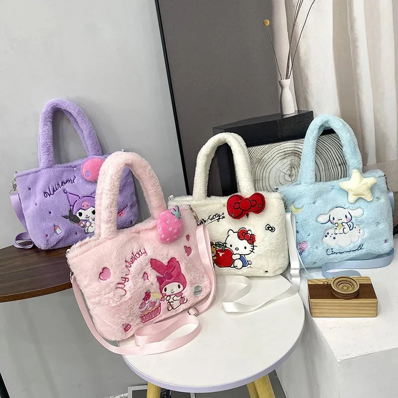 Kawaii Plush Cross Body Bags - Image 5