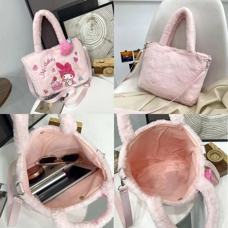 Kawaii Plush Cross Body Bags - Image 7