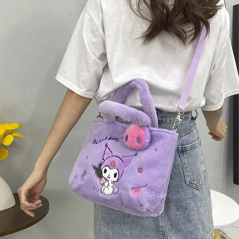 Kawaii Plush Cross Body Bags - Image 3