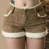 Soft Brown Corduroy Shorts