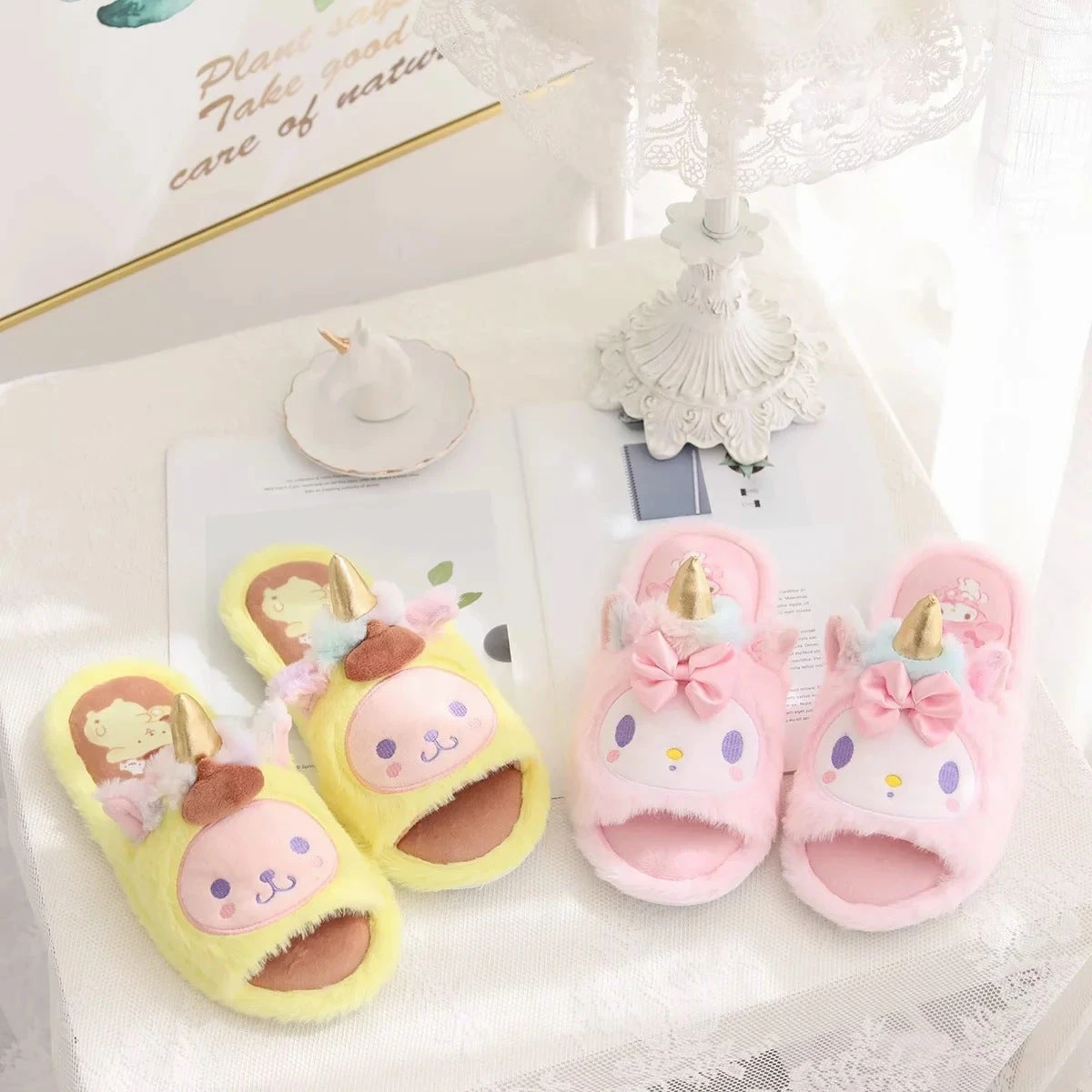 Kawaii Unicorn Slippers - Image 2