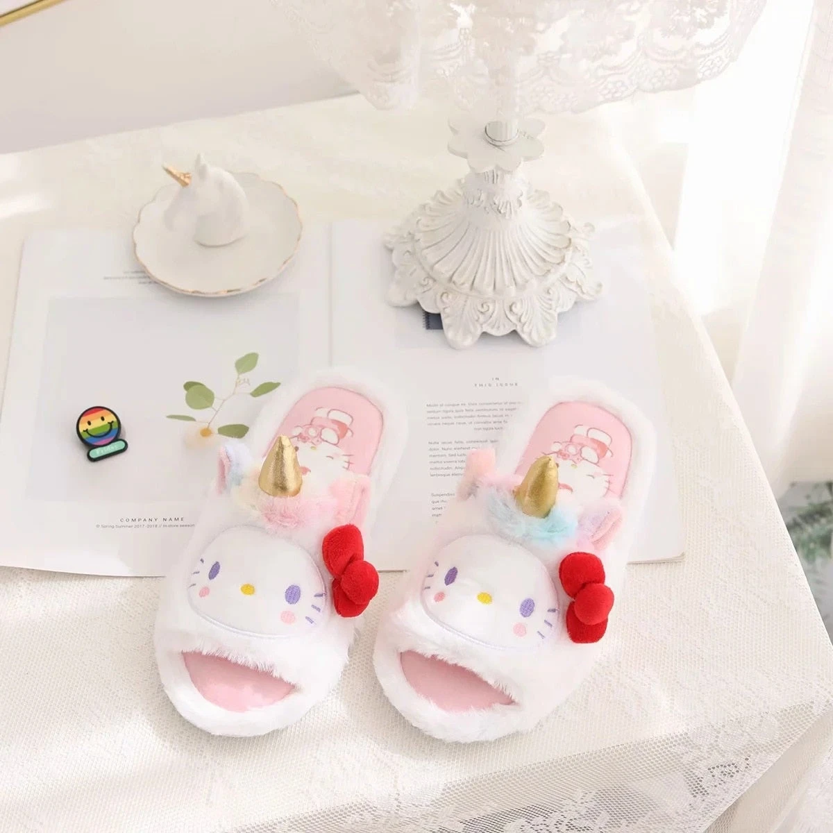 Kawaii Unicorn Slippers - Image 9