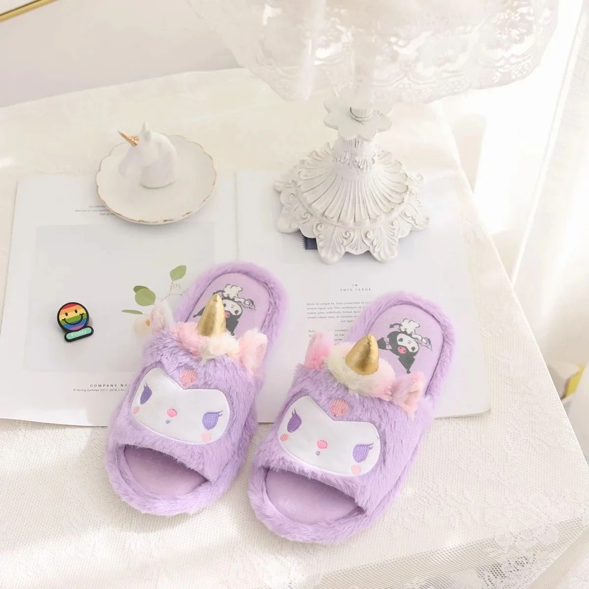 Kawaii Unicorn Slippers - Image 8