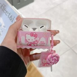 Kitten Lollipop Airpods Case