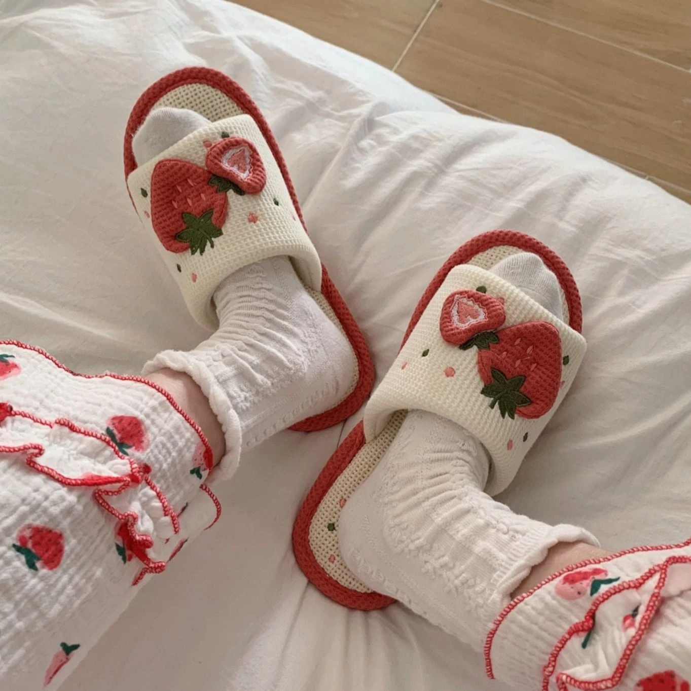 Knit Strawberry Slides - Image 14