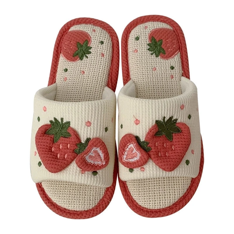 Knit Strawberry Slides - Image 9